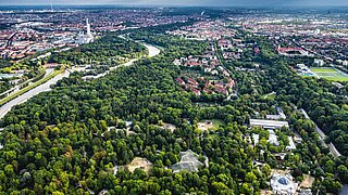 aerial photography Hellabrunn